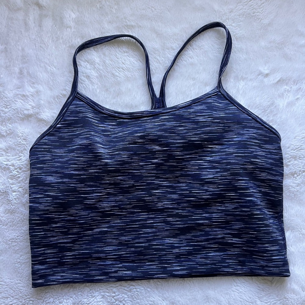 OFFLINE by Aerie The Hugger Recharge Space Dye Sports Bra Navy Blue Small - Picture 3 of 9